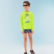 Conjunto Praia e Piscina Menino BGR Camiseta e Sunga Boxer