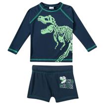 Conjunto Praia Infantil Dinossauro Marinho Tip Top Conjunto Praia Infantil Dinossauro Marinho Tip Top