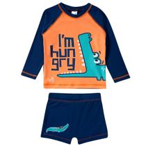 Conjunto Praia Infantil Jacaré Marinho Tip Top Conjunto Praia Infantil Jacaré Marinho Tip Top