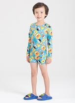 Conjunto Praia Infantil Menino Hawaii Manga Longa Proteção UV 50+ Mundo Animal Conjunto Praia Infantil Menino Hawaii Manga Longa Proteção UV 50+ Mundo Animal