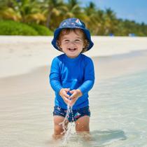 Conjunto Praia Infantil Menino Menina Com Chapéu Dupla Face Conjunto Praia Infantil Menino Menina Com Chapéu Dupla Face