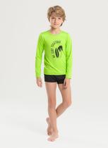 Conjunto Praia Infantil Menino Verde Camiseta Manga Longa e Sunga Praia e Surf Conjunto Praia Infantil Menino Verde Camiseta Manga Longa e Sunga Praia e Surf