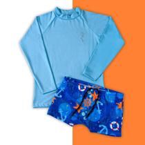 Conjunto Praia Infantil UV 50+ Suplex Baby Store Masculino Conjunto Praia Infantil UV 50+ Suplex Baby Store Masculino