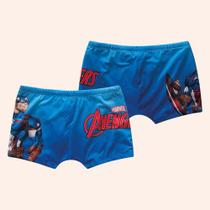 Conjunto Praia Manga Longa Sunga Prot Solar Avengers 6 anos - Conjunto Praia Manga Longa Sunga Prot Solar Avengers 6 anos -