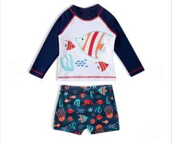 Conjunto Praia Menino Blusa Proteção Solar Uv50+ Tip Top