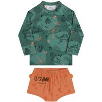 Conjunto Praia Menino Manga Longa e Sunga Kamylus Ref. 43677