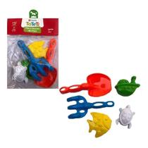 Conjunto Praia Pas e Moldes Areia Sortido Tateti 3003 Conjunto Praia Pas e Moldes Areia Sortido Tateti 3003