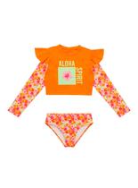 Conjunto Praia Pingo de Alegria PG12 Infantil Cropped e Calcinha Poliéster T. 04/10