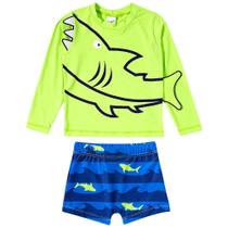 Conjunto Praia Toddler Camiseta + Sunga Tip Top Verde Neon 24451147K