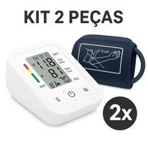 Conjunto Prático 2 Aparelhos Automáticos De Pressão Digital Portátil