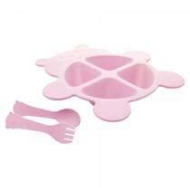 Conjunto Prato C/02 Talheres Bambu Baby Bear Rosa 5413 Lyor Conjunto Prato C/02 Talheres Bambu Baby Bear Rosa 5413 Lyor