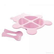 Conjunto Prato C/02 Talheres Bambu Baby Bear Rosa 5413 Lyor Conjunto Prato C/02 Talheres Bambu Baby Bear Rosa 5413 Lyor