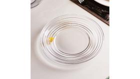 Conjunto Prato de Sobremesa Vidro Borossilicato 6 Unidades Lovely Bee