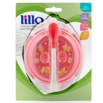 Conjunto Prato E Colher Termossensível Com Ventosa - Lillo