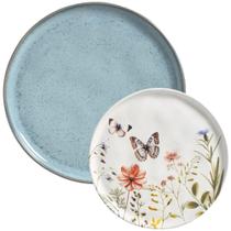 Conjunto Prato Raso 27cm e de Sobremesa 21,5cm Breeze Encanto Porto Brasil Unitários Conjunto Prato Raso 27cm e de Sobremesa 21,5cm Breeze Encanto Porto Brasil Unitários
