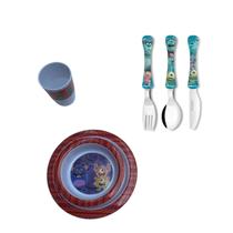 Conjunto Pratos Copo e Talheres Monstro - NT