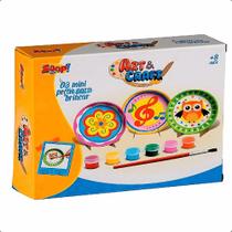 Conjunto Pratos de Cerâmica p/ Pintura Art & Craft - 6 Cores - Zoop Toys