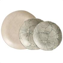 Conjunto Pratos de Jantar Porto Brasil Orgânico Areia e Palmes 18pcs