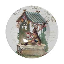 Conjunto Pratos Fundo Easter Vintage Alleanza 8 Pç - Páscoa