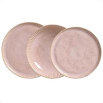 Conjunto Pratos Linhas Litchi 1 Classificação Porto Brasil 18pcs