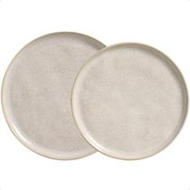 Conjunto Pratos Raso e Sobremesa Bio Latte 1 Classificação Porto Brasil 12pcs