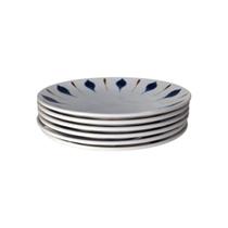 Conjunto Pratos Sobremesa Plástico 23cm Branco 6 Unidades Conjunto Pratos Sobremesa Plástico 23cm Branco 6 Unidades