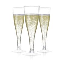 Conjunto pré-definido de taças de champanhe de plástico de 200 130 ml transparente Conjunto pré-definido de taças de champanhe de plástico de 200 130 ml transparente