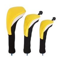 Conjunto Premium De 3 Peças De Capas Para Cabeça De Golfe, Driver, Fairway, Madeira, Híbrido,