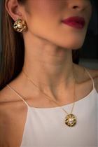 Conjunto Premium de Colar e Brinco - Bijuteria Fina com Banho de Ouro 18k Conjunto Premium de Colar e Brinco - Bijuteria Fina com Banho de Ouro 18k