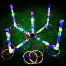 Conjunto premium de LED recarregável Ring Toss Game BomSaluka