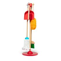 Conjunto Pretend Play Melissa & Doug Dust Sweep Mop de 6 peças
