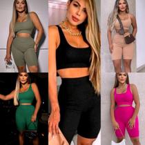 Conjunto preto Feminino gringo moda das gringas biker