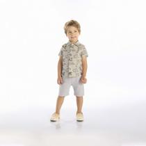 Conjunto Primeiros Passos Menino - Bege - 52276-1307 Conjunto Primeiros Passos Menino - Bege - 52276-1307