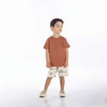 Conjunto Primeiros Passos Menino - Laranja - 52273-1086 Conjunto Primeiros Passos Menino - Laranja - 52273-1086