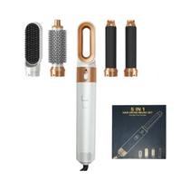 Conjunto Profissional 5 Em 1 De Secador De Cabelo, Pente, Modelador, Chapinha E Ferramenta De