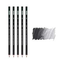 Conjunto Profissional De 5 Lápis De Cor PrismaColor Premier Soft Core Preto E Branco Materiais De