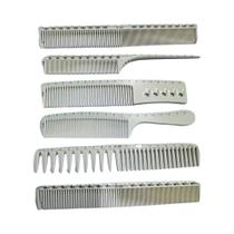 Conjunto Profissional De 6 Pentes De Corte De Cabelo Em Fibra De Carbono Antiestática Para Salão E