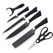 Conjunto Profissional de Facas: Kit Faqueiro 6 Peças Antiaderente