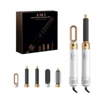 Conjunto Profissional De Secador De Cabelo 5 Em 1, Escova Modeladora De Ar Quente Para Cachear,