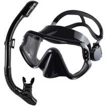 Conjunto Profissional De Snorkel Seco Para Adultos, Máscara De Mergulho De Vidro Temperado,