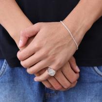 Conjunto Promocional 03 Anel+Pulseira Prata 925