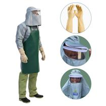 Conjunto Proteção Para Pulverização Luva Látex