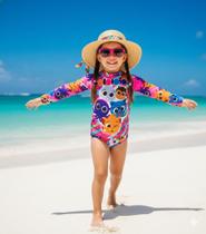 Conjunto Proteção Solar Bolofofos Rosa 4 a 6 anos
