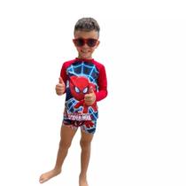 Conjunto Proteção Solar Homem Aranha M (3-5 Anos)