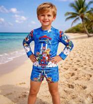 Conjunto Proteção Solar Patrulha Canina Tamanho 4