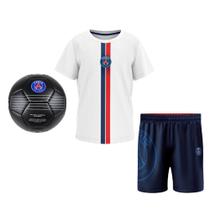 Conjunto PSG Torcedor Infantil - Camisa Balle + Short + Bola Black