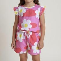 Conjunto Pula Pula Short e Blusa Estampado Confortável Conjunto Pula Pula Short e Blusa Estampado Confortável