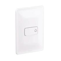 Conjunto Pulsador Campainha 4x2 Branco Legrand Pial Zeffia