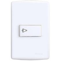 Conjunto Pulsador Campainha 4X2 Branco Siena 6501 Alumbra Conjunto Pulsador Campainha 4X2 Branco Siena 6501 Alumbra