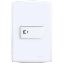 Conjunto Pulsador Campainha 4x2 Branco Siena 6501 Alumbra Conjunto Pulsador Campainha 4x2 Branco Siena 6501 Alumbra